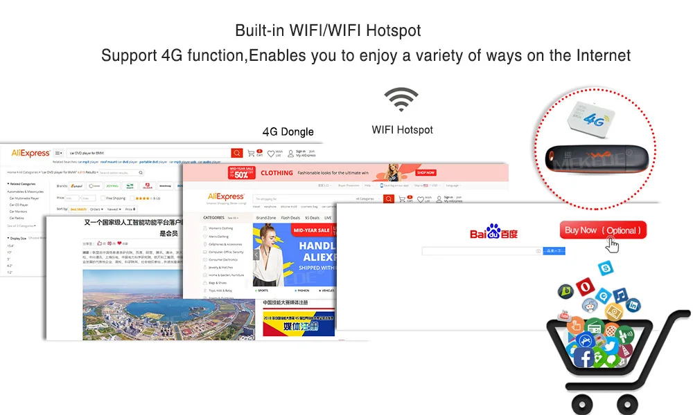 4G Adapter MEKEDE дополнительные аксессуары - Название цвета: 4G Adapter
