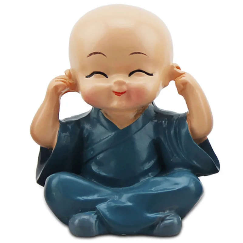 4 шт./лот забавные игрушки KongFu Monk для приборной панели автомобиля милые
