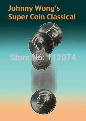 

Super Coin Classical Magic Tricks Coin Appearing Disappearing Pass Through Glass Magia Close Up Gimmick Props Illusion Comedy