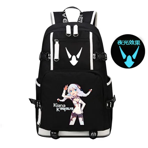 Игровой Honkai Impact 3 киана каслана рюкзак для путешествий Kawaii женский рюкзак Mochila Feminina школьные сумки Oxford большая книжная сумка - Цвет: 15