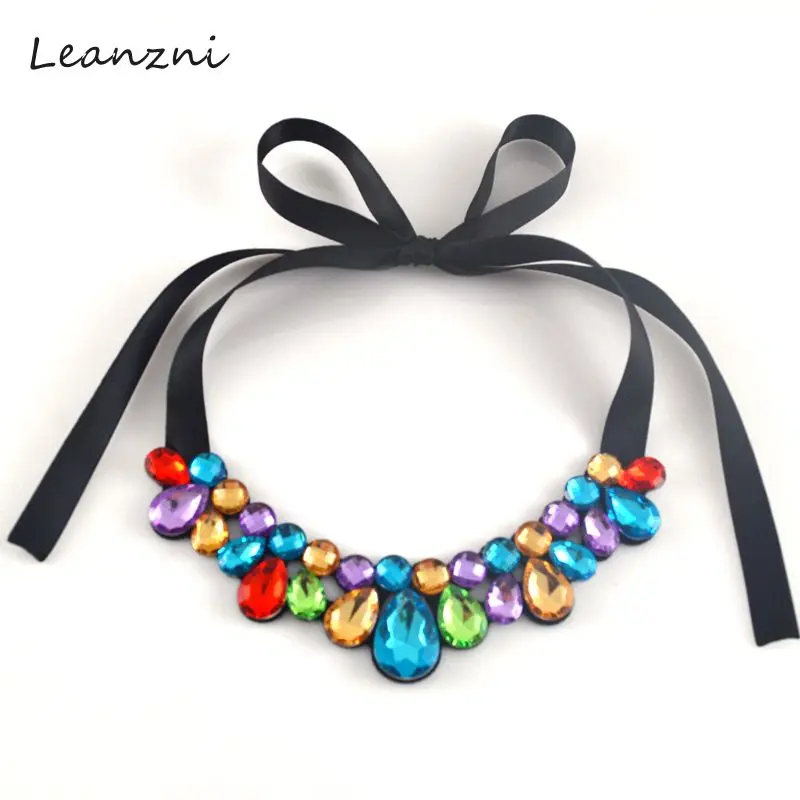 Массивное ожерелье с подвеской цветком из 2017 акриловой смолы|flower necklace|statement