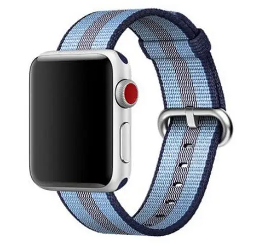 20 мм 22 ремешок для samsung galaxy watch active 42 46 мм gear sport s2 s3 huawei watch GT 2 pro amazfit 1 2 s bip pace нейлоновый ремешок - Цвет ремешка: blue stripe