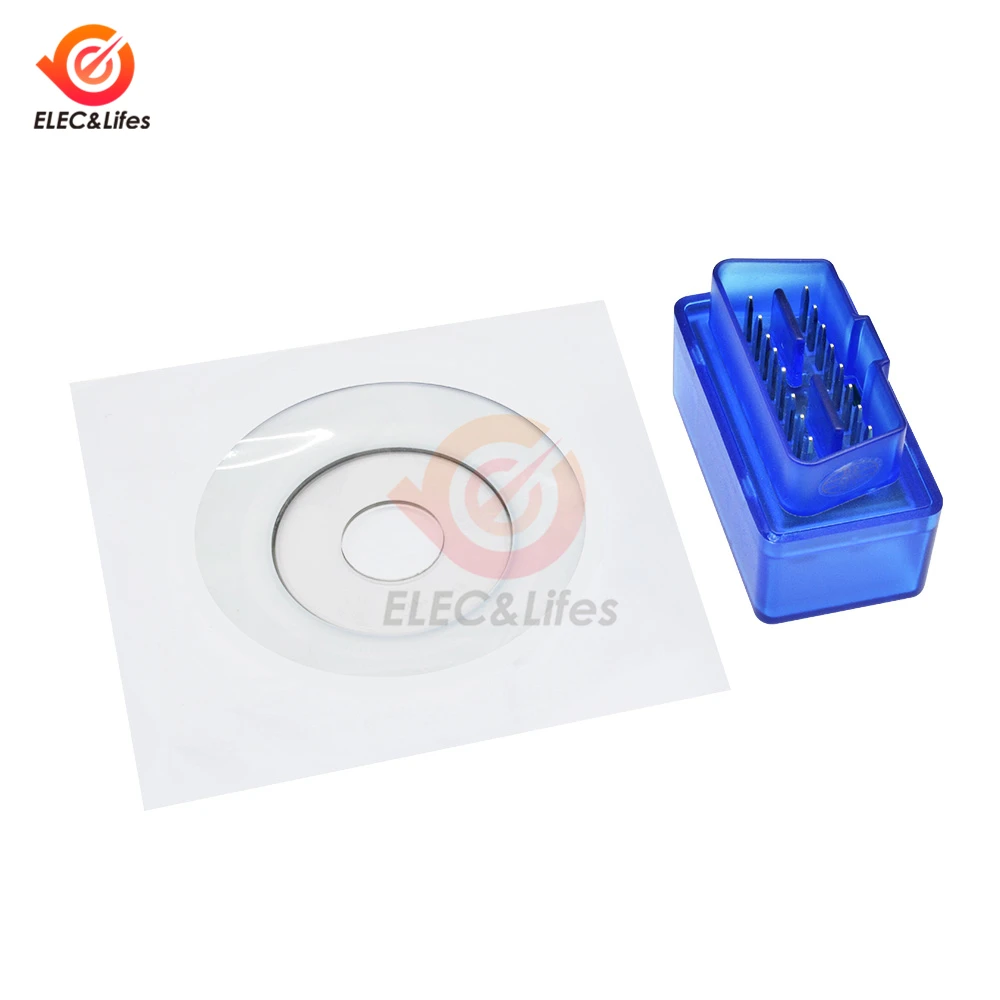 DC 12V Mini ELM327 V2.1 OBD2 OBDII Bluetooth Автомобильный диагностический автоматический сканер