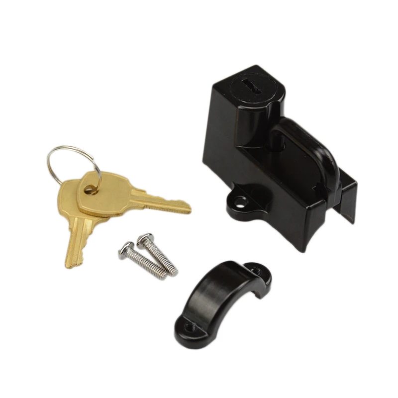 Motorcycle Black Helmet Mount Hook Lock 7/8&quot to 1-1/4&quot Tubes for Harley Dyna Softail Sportster XL VRod Honda BMW Universal |