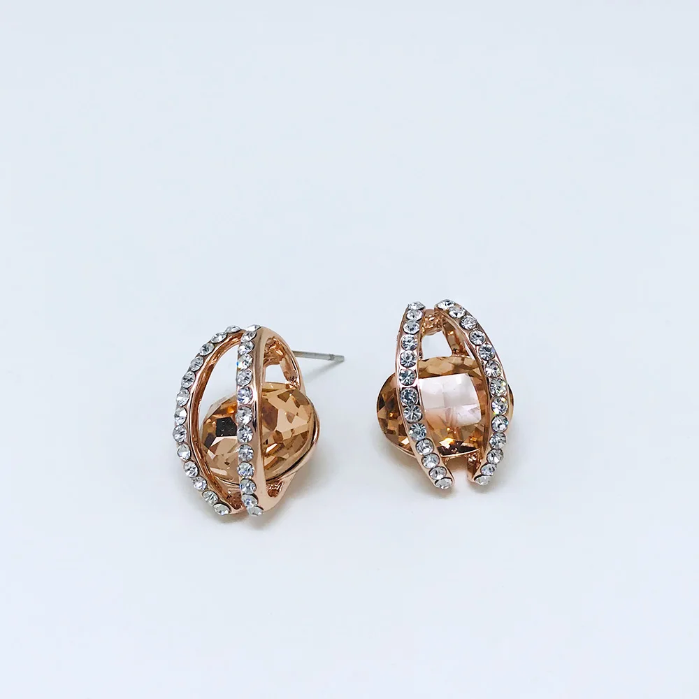 Viennois синий кристалл комплект ювелирных изделий ожерелье и серьги набор