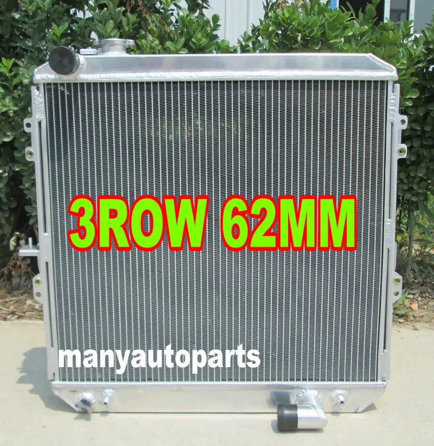 3 рядный алюминиевый радиатор 62 мм для toyota HILUX LN106 LN111 Diesel 88 98 AT/MT|radiator|radiator toyotaradiator