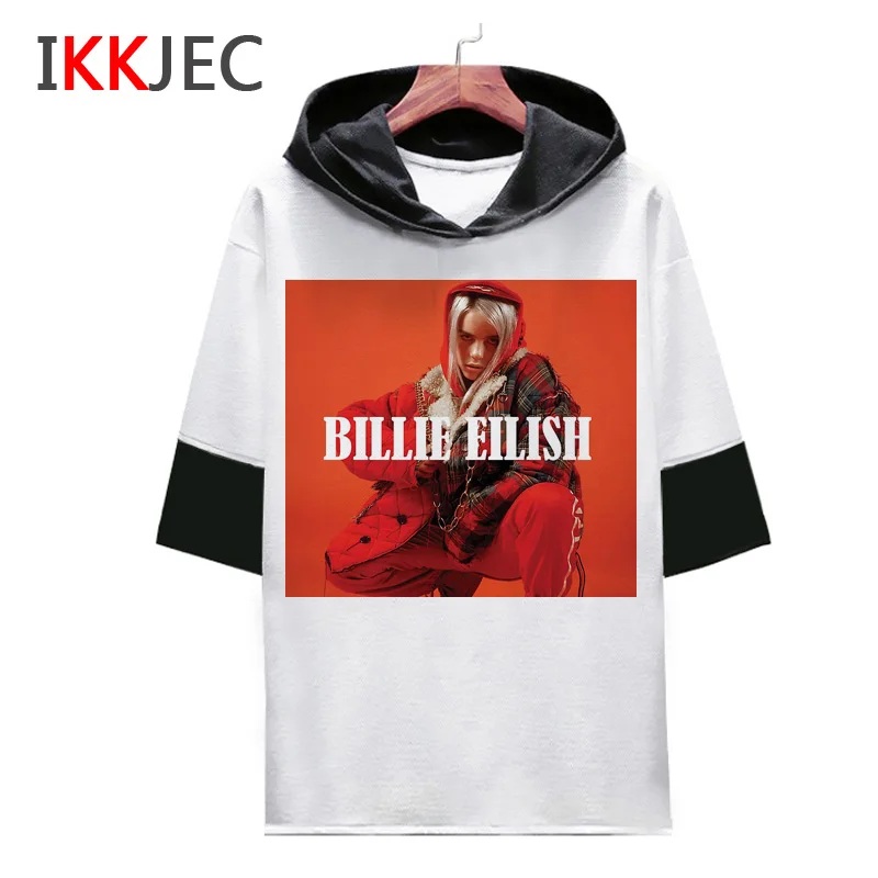 1799 Billie eilish Футболка с принтом, забавные мужские/женские футболки, повседневные футболки, футболка с круглым вырезом, модная летняя уличная одежда в стиле хип-хоп - Цвет: 1799