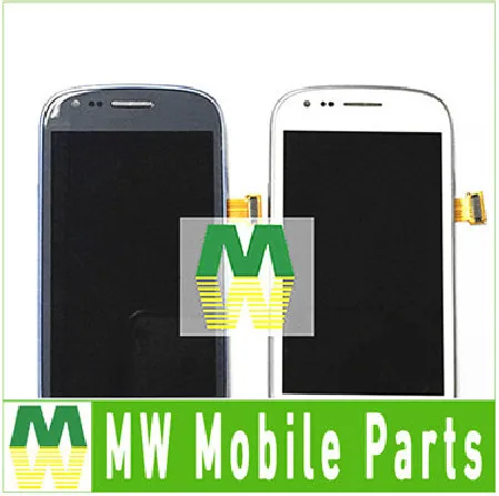 

1 шт./лот, белый, синий цвет, для Samsung Galaxy S3 Mini I8190, ЖК + сенсорный экран + рамка, полная сборка, бесплатная доставка