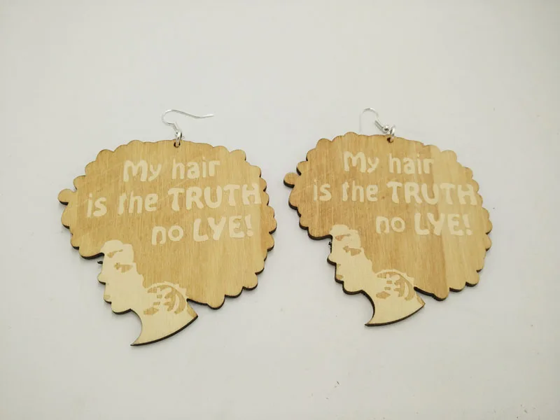 1 пара мои волосы правда модные популярные деревянные серьги|hair earrings|earrings hairearrings
