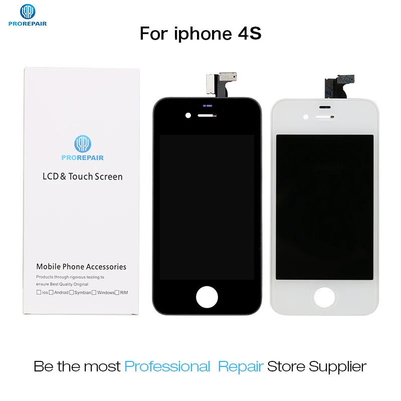 Prorepair OEM Ремонт экран для iPhone 4S ЖК дисплей сенсорный дигитайзер сборка Замена|screen