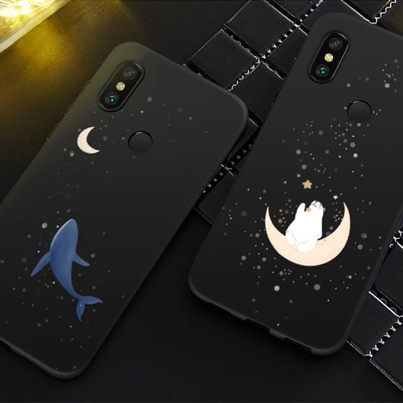 ASINA Silicone Case For Xiaomi Redmi Note 6 Pro Funda Stars And Space Bumper 4x 5 Plus Shockproof Capa | Мобильные телефоны и
