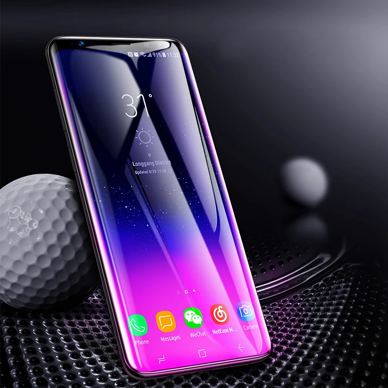 Защитная 3D поверхность Baseus для samsung Galaxy S9 S9+ ультратонкое закаленное стекло с полным покрытием для samsung S9 S9 Plus