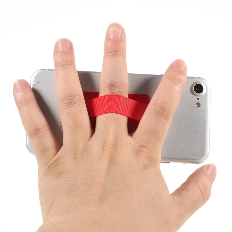 DULCII для iphone 6S Универсальный прорезиненный тонкий эластичный телефон Finger Grip Strap