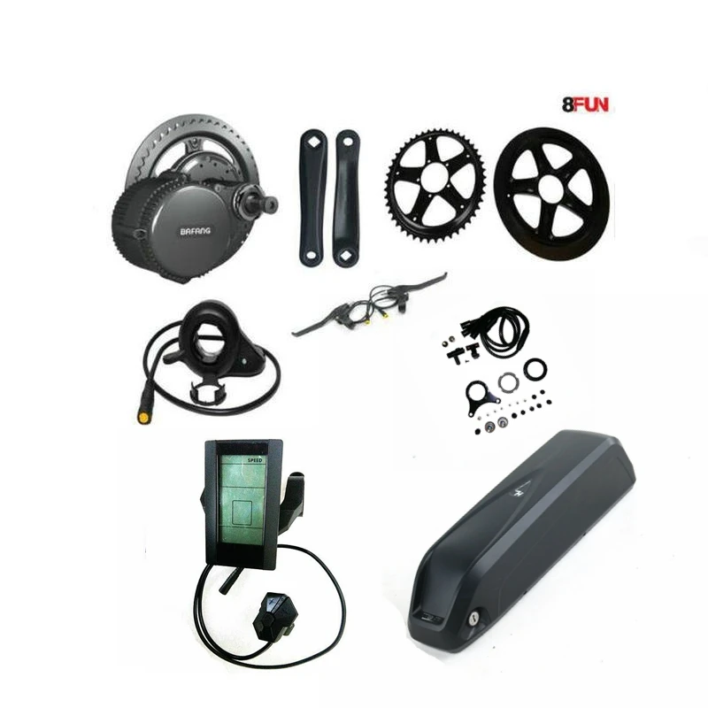Bafang 8fun BBS02B 48V 750W Бесщеточный привод Crank мотор Conversion Kit DIY трехколесного велосипеда
