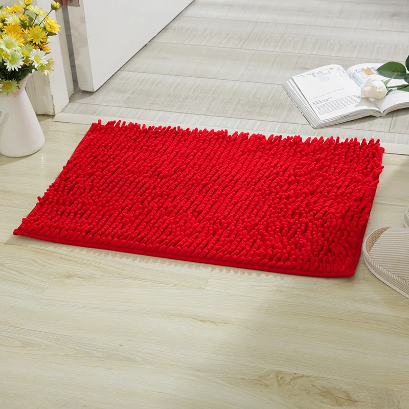 40x6 0 см/50х80 см кухонный напольный коврик из синели ковров поглощающий красный