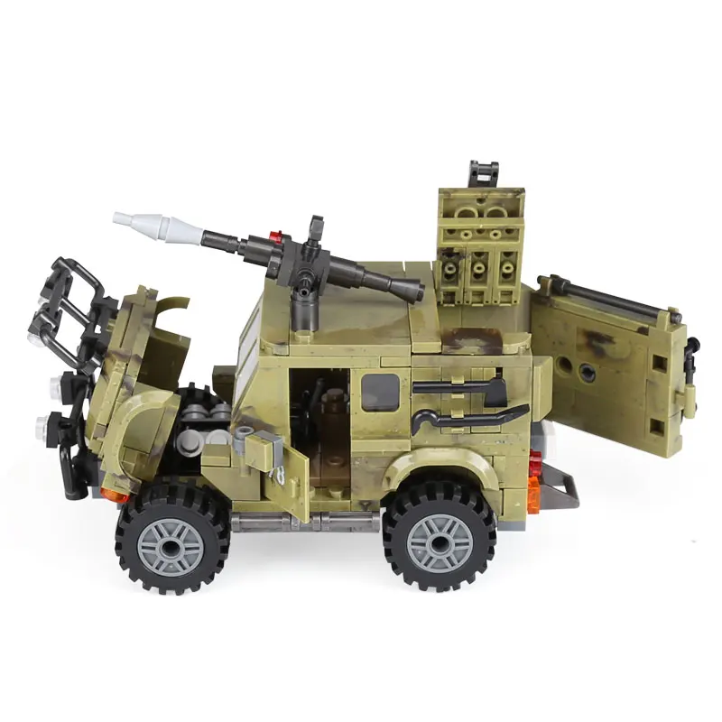 XB06012 Jeep Car Model Military Series Set Building Blocks Bricks Technic Toys Kids Christmas Gift | Игрушки и хобби