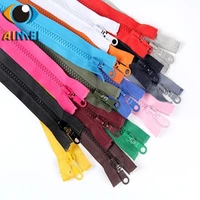 2pcslot 5 resin zippers for kids school uniform plastic zips for down jacket zipper 70cm open tail shirt zipper accessories
