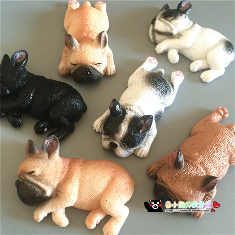 Милый 3D магнит на холодильник в виде животного бульдога европейские