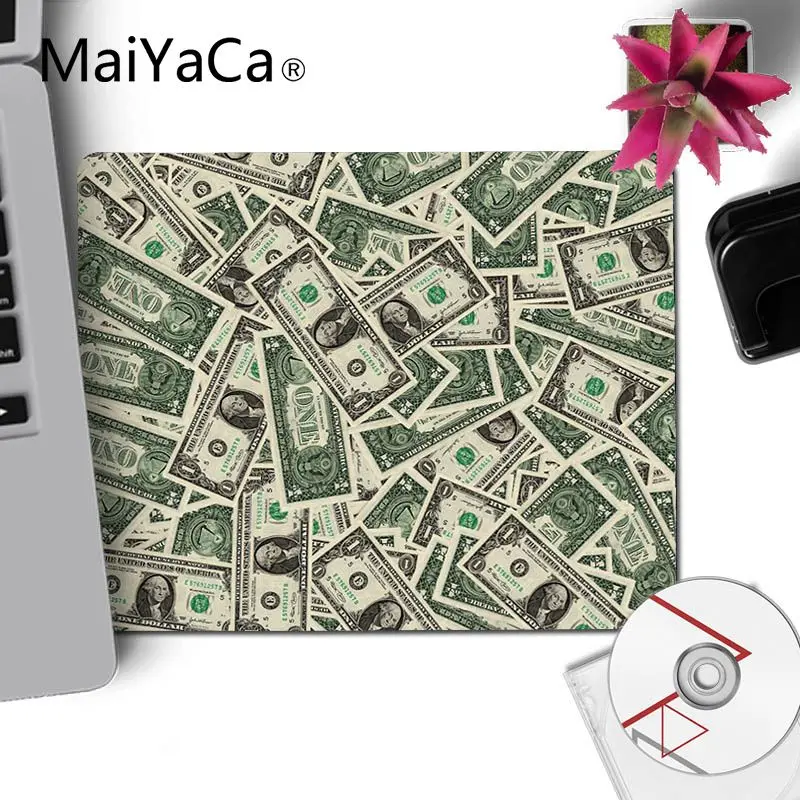 No LockEdge 20x25cm Maiyaca коврик для мыши крутой доллар деньги коврик для мыши геймер игровые коврики прочный резиновый коврик для мыши - Цвет: No LockEdge 20x25cm