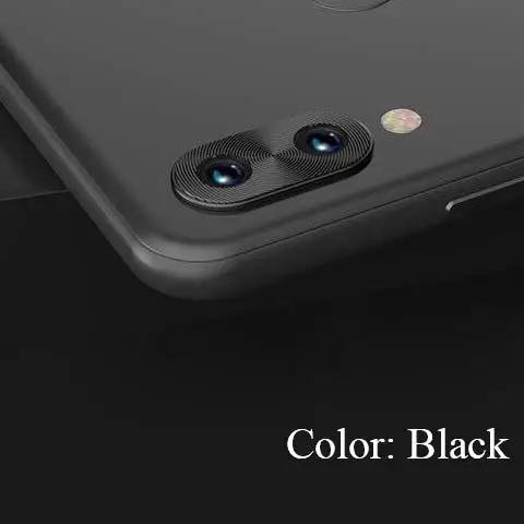 Black Металлическая защитная крышка для камеры для Xiao mi Red mi Note 7 pro защита mi x 3 Alu mi nium материал лучше, чем стекло для экрана - Цвет: Black