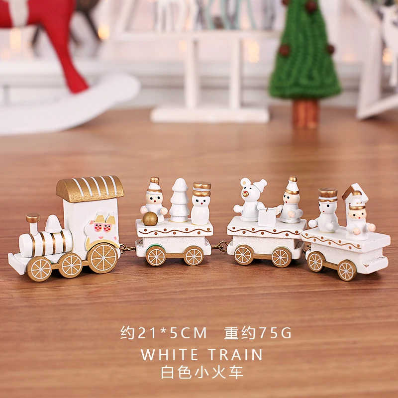

Christmas Decorations Christmas Wooden Train Multicolored
