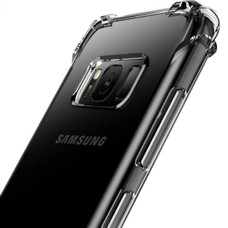Противоударный мягкий силиконовый чехол для Samsung Galaxy S9 S8 Plus A3 A5 A7 A8 J3 J5 J7 2017 2018 |