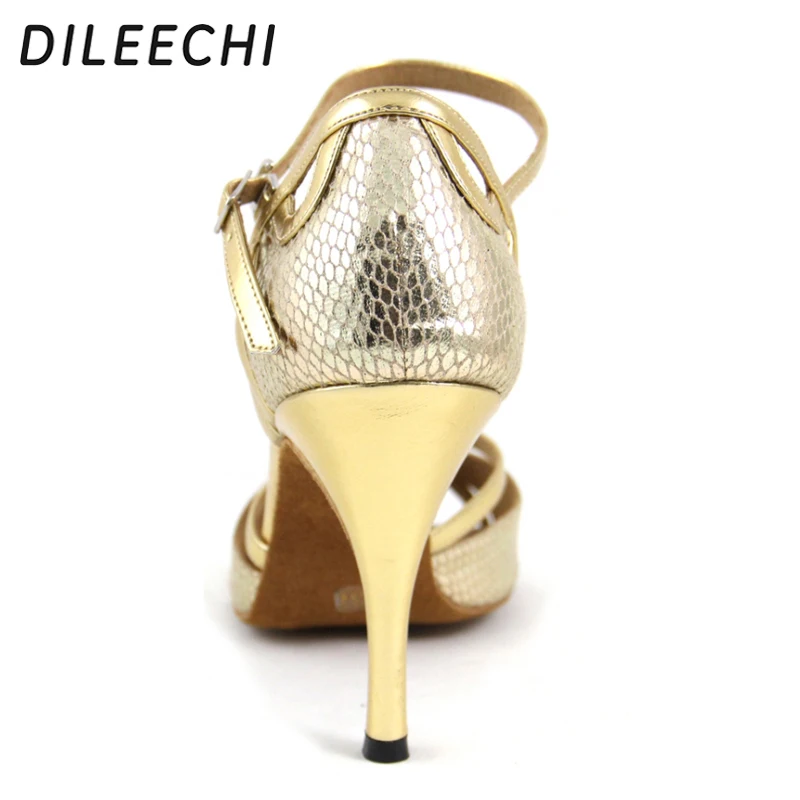 Женские туфли для латиноамериканских танцев DILEECHI танцевальные из искусственной