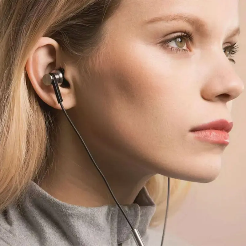 Оригинальные гибридные наушники Xiaomi QTER01JY с микрофоном удаленные гарнитура для