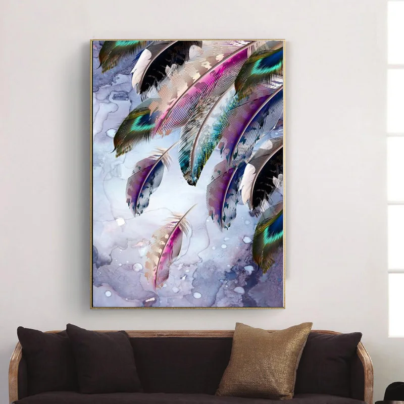 5D DIY Square/Round Diamond Peacock feather Cross Stitch Embroidery Needlework home Decoration J0059 | Дом и сад