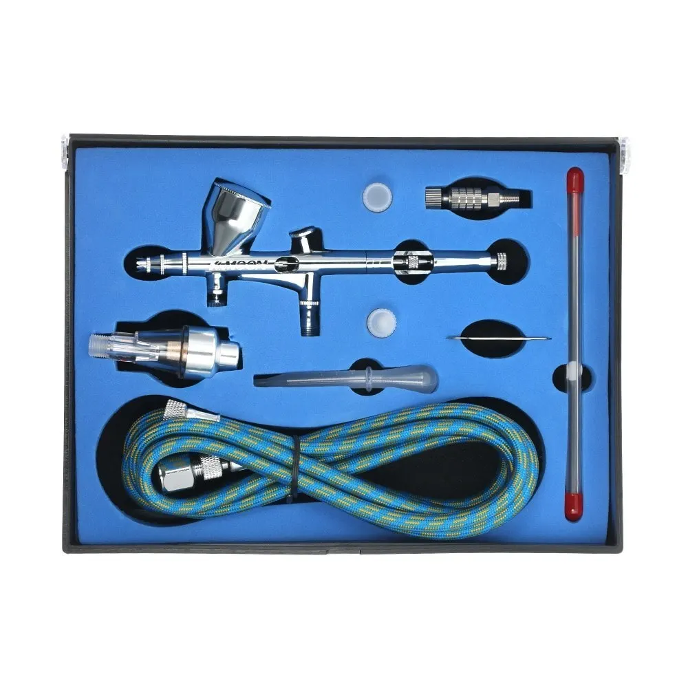 Профессиональный Аэрограф KKmoon краскопульт двойного действия с гравитационной