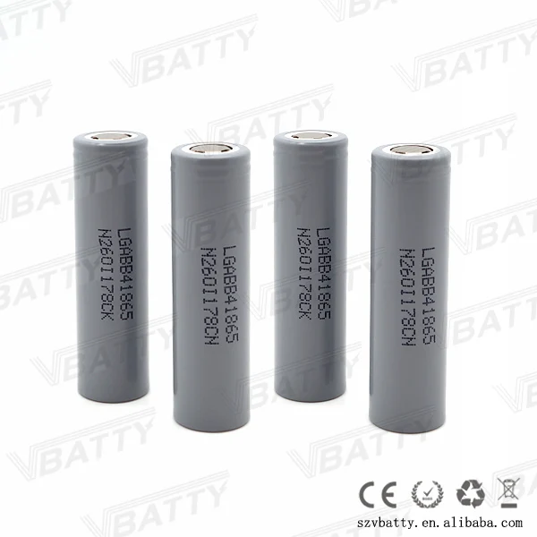 1 шт. 3,7 v 18650 B4 перезаряжаемый аккумулятор 2600mah литий-ионный Незащищенный для LG chem 18650B4 cell vs sanyo 2600& ICR18650-26F
