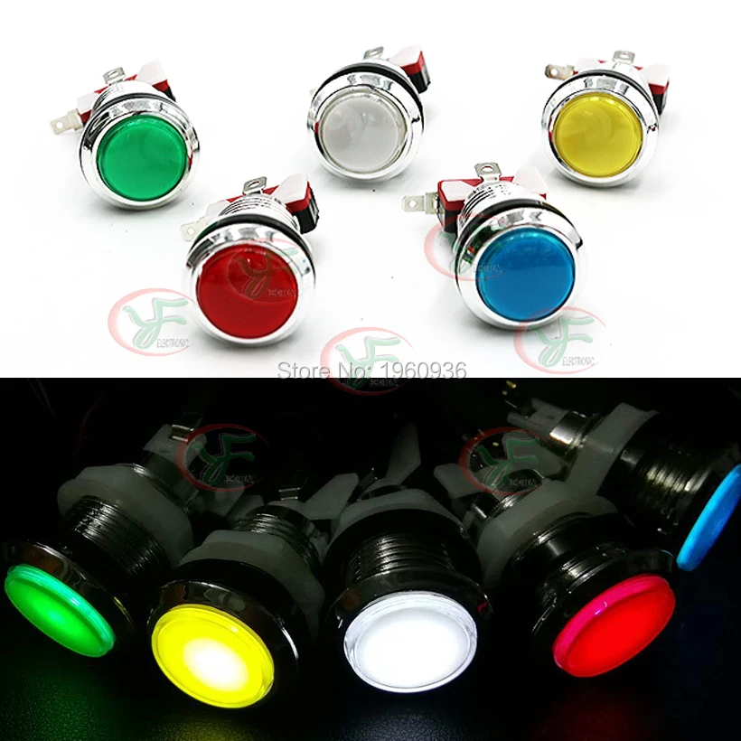 USB энкодер к ПК Raspberry pi аркадная игра DIY наборы контроллер LED копия SANWA Джойстик 5 В