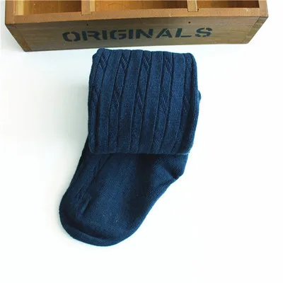 dark blue Цветные колготки для малышей, детские колготки в Вертикальную Полоску, трикотажные колготки для детей, чулки для девочек, школьные балетные чулки - Цвет: dark blue