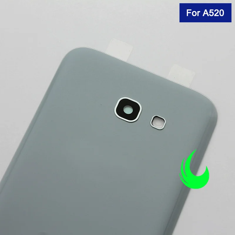 samsung Galaxy A5, A520, A520F, задняя крышка, крышка батареи, задняя крышка, стекло, корпус, чехол для samsung A5, с объективом камеры