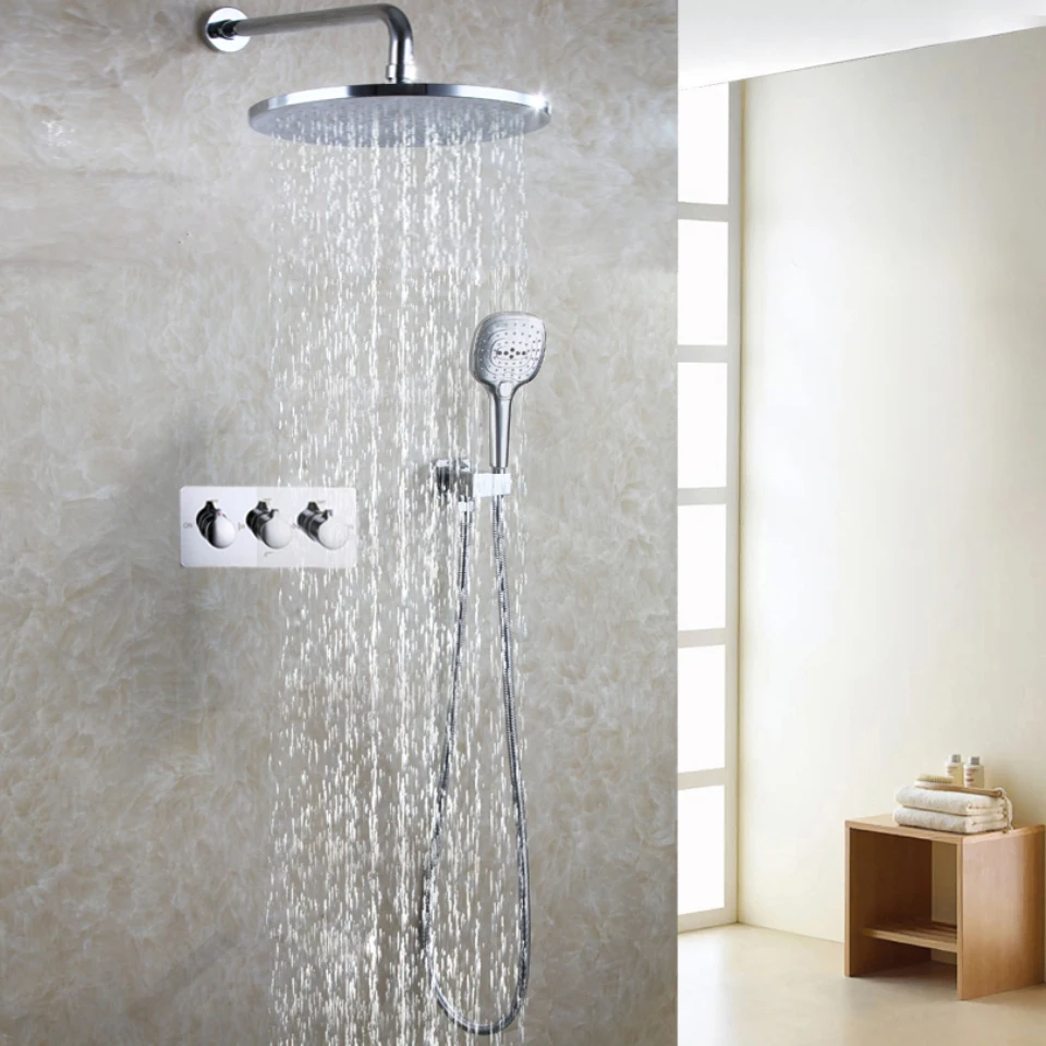 Насадка для душа с дождевой насадкой полированный хромированный смеситель