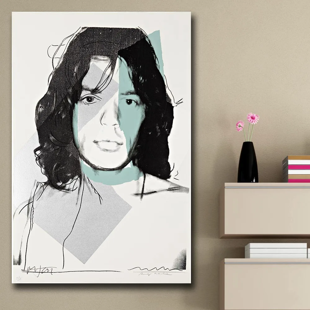 Поп-арт-стена Art Mick Jagger 19 Энди Уорхол кабинет декор для спальни Настенная картина