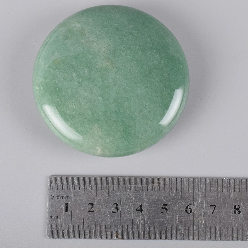 Камень для горячего массажа натуральный авантюрин чакра Нефритовый пальмовый