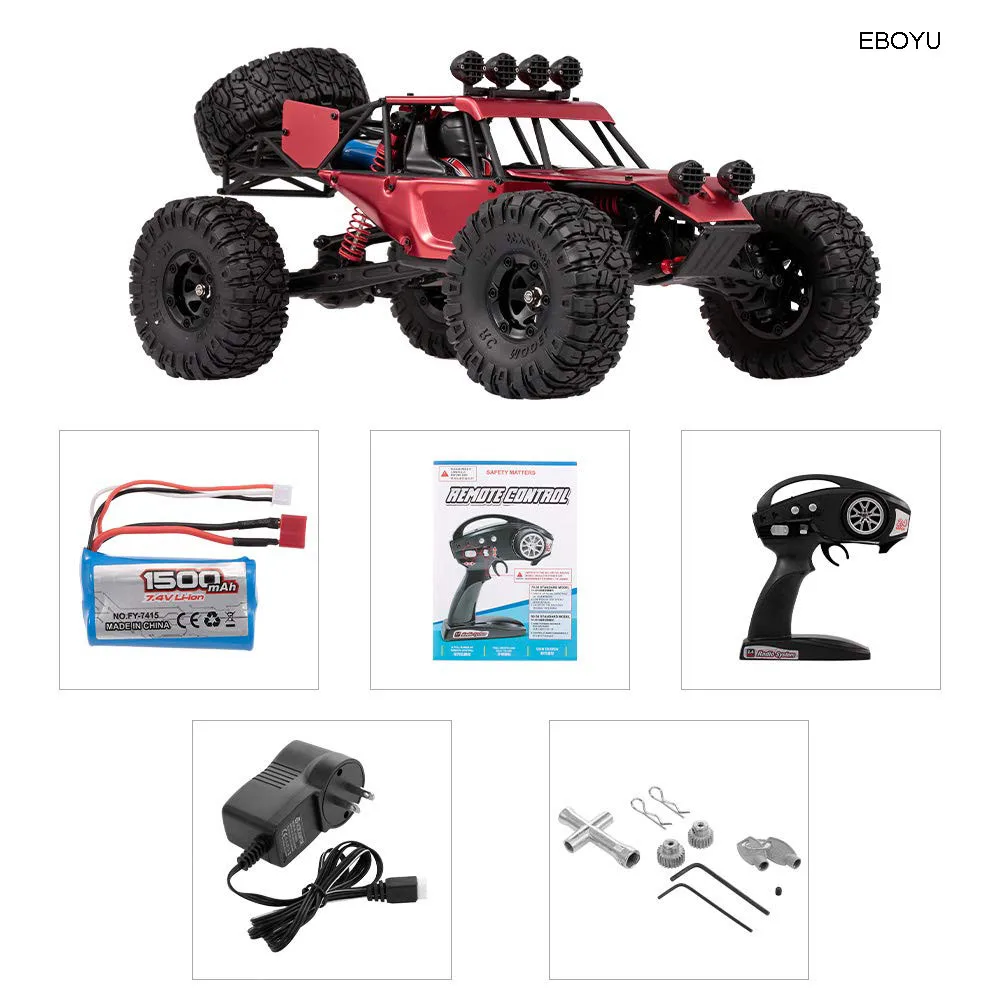 EBOYU Feiyue FY03H RC Car 1:12 Desert Off-Road Buggy Metal Shell 2.4GHz 4WD 35km/h High Speed Remote Control Car RTR
EBOYU Feiyue FY03H RC Car 1:12 Desert Off-Road Buggy Metal Shell 2.4GHz 4WD 35km/h High Speed Remote Control Car RTR
