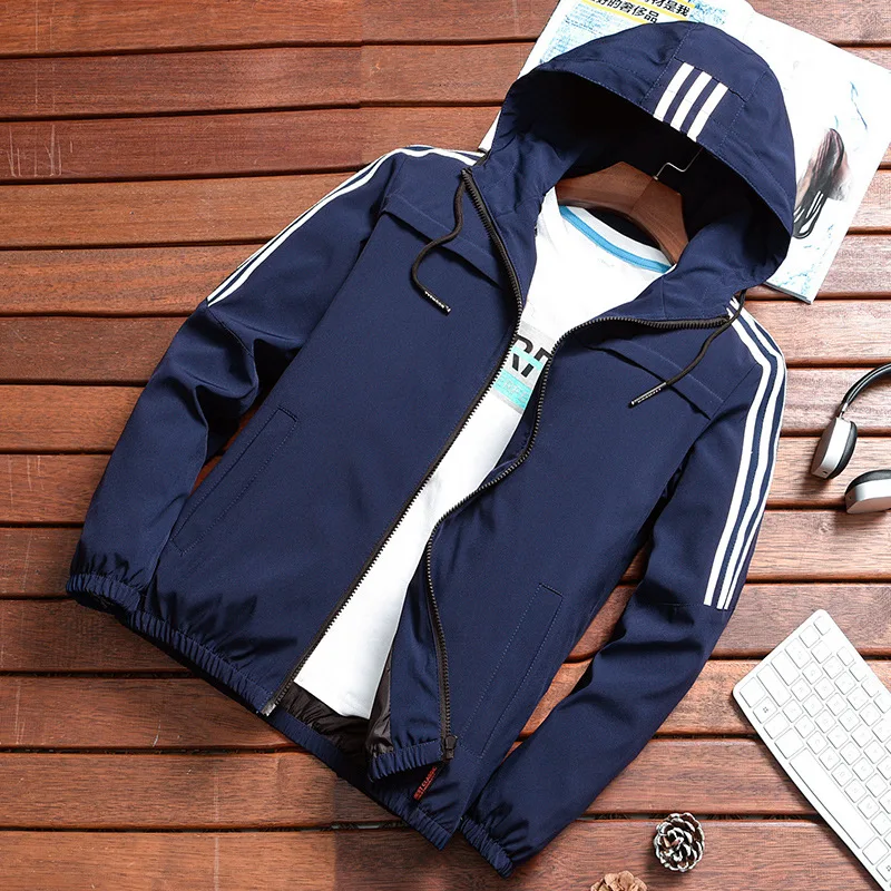 

2019 Spring/autumn dropshipping jacket casual Hand Flowers Men windbreaker night shiny hip hop harajuku streetwear hooded coat
