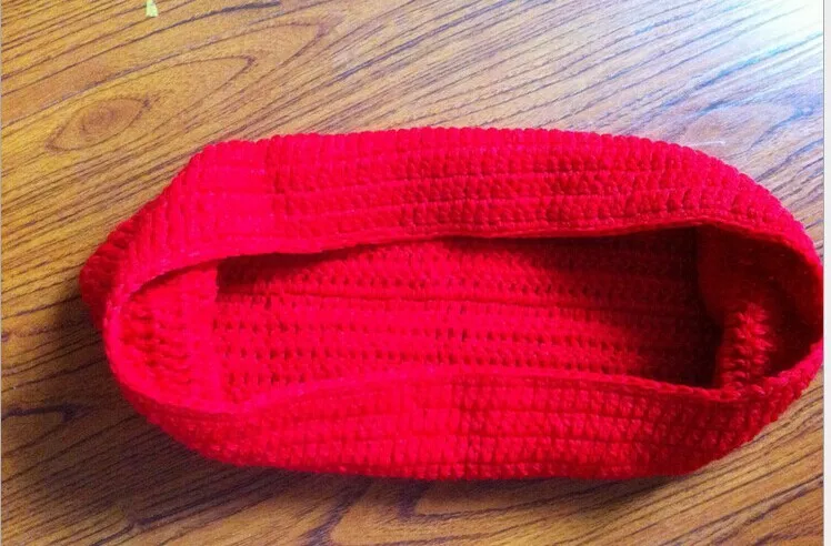 Baby Bowl Cocoon Photography Props Handmade Newborn Knitted Hat Pod Sleeping Bag Crochet Toddler Costume Outfit 35 | Детская одежда и