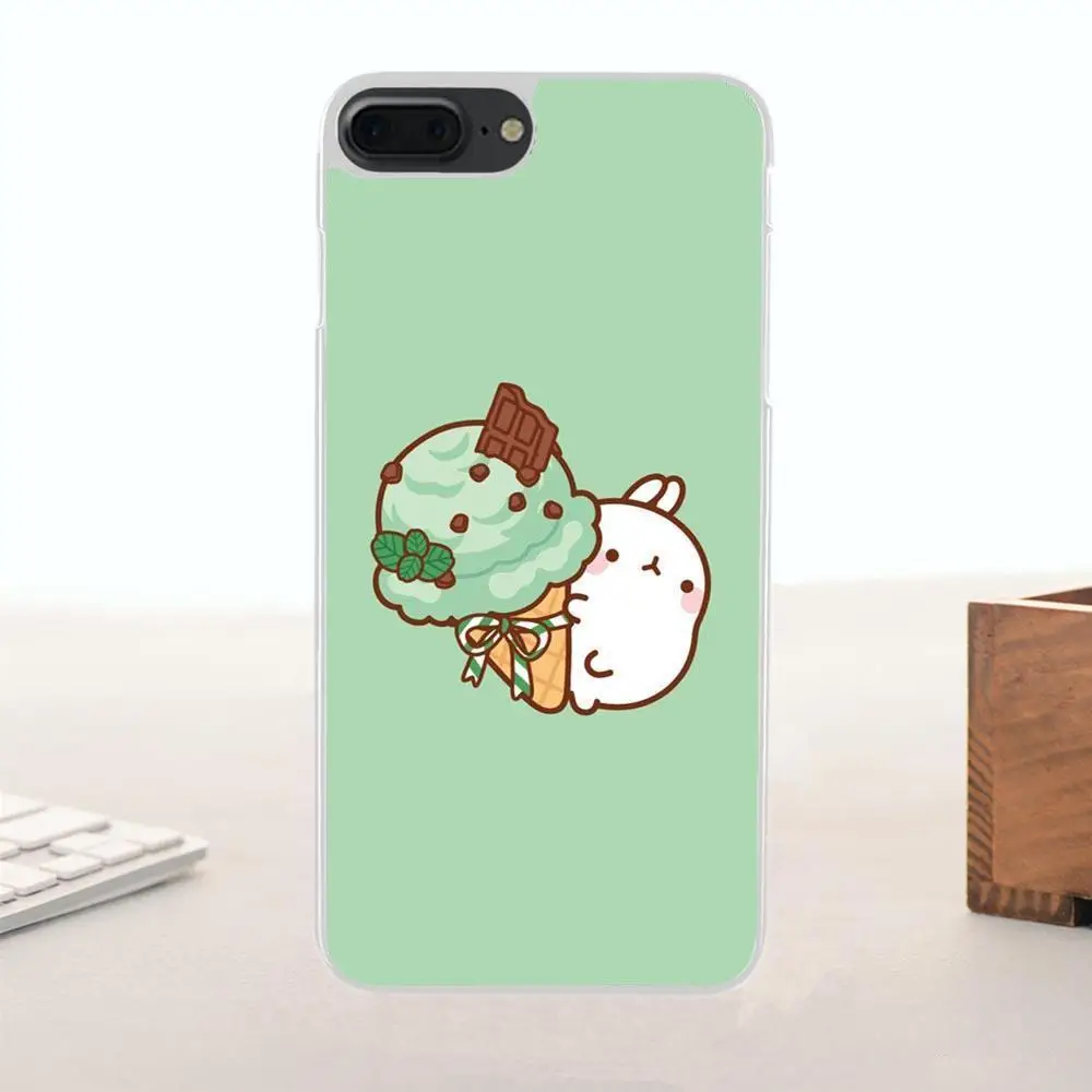 Bixedx для Apple iPhone 4 4S 5 5C SE 6 6S 7 8 Plus X мягкий чехол сотового телефона Sweet Molang Kawaii|Бамперы|
