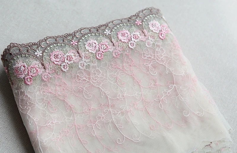 

MLAEY Lace Fabric 2Yard/Lot Pink Lace Trimmings DIY Clothing Lace Ribbon Sewing Supplies Clothing Fabric Decorative Clothes