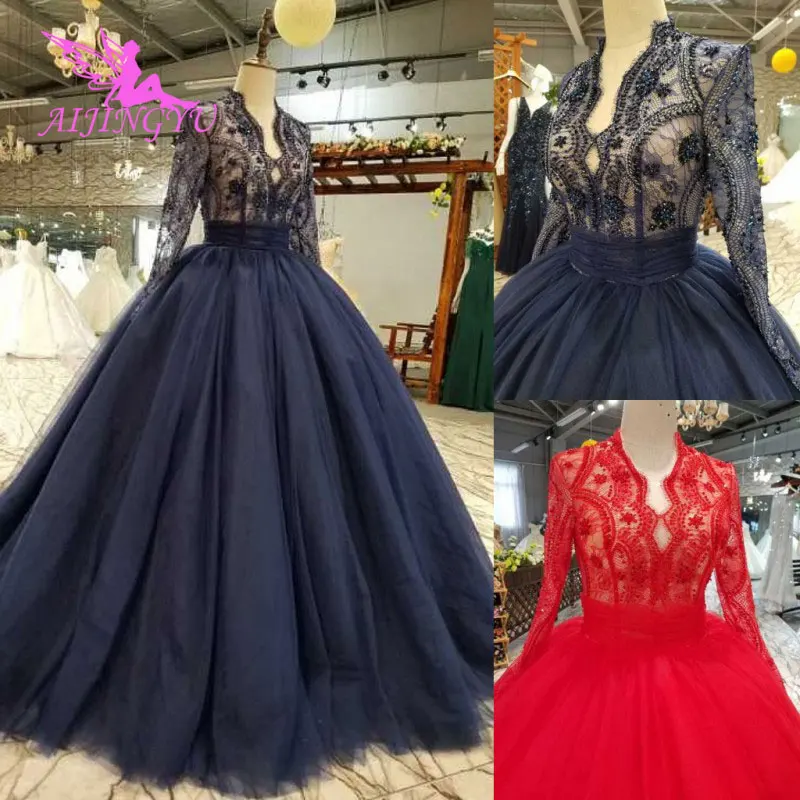 

AIJINGYU Top Bridal Gown White Popular Sexy Online Luxury Dubai Luxurious Slim Gowns Plain Wedding Dresses