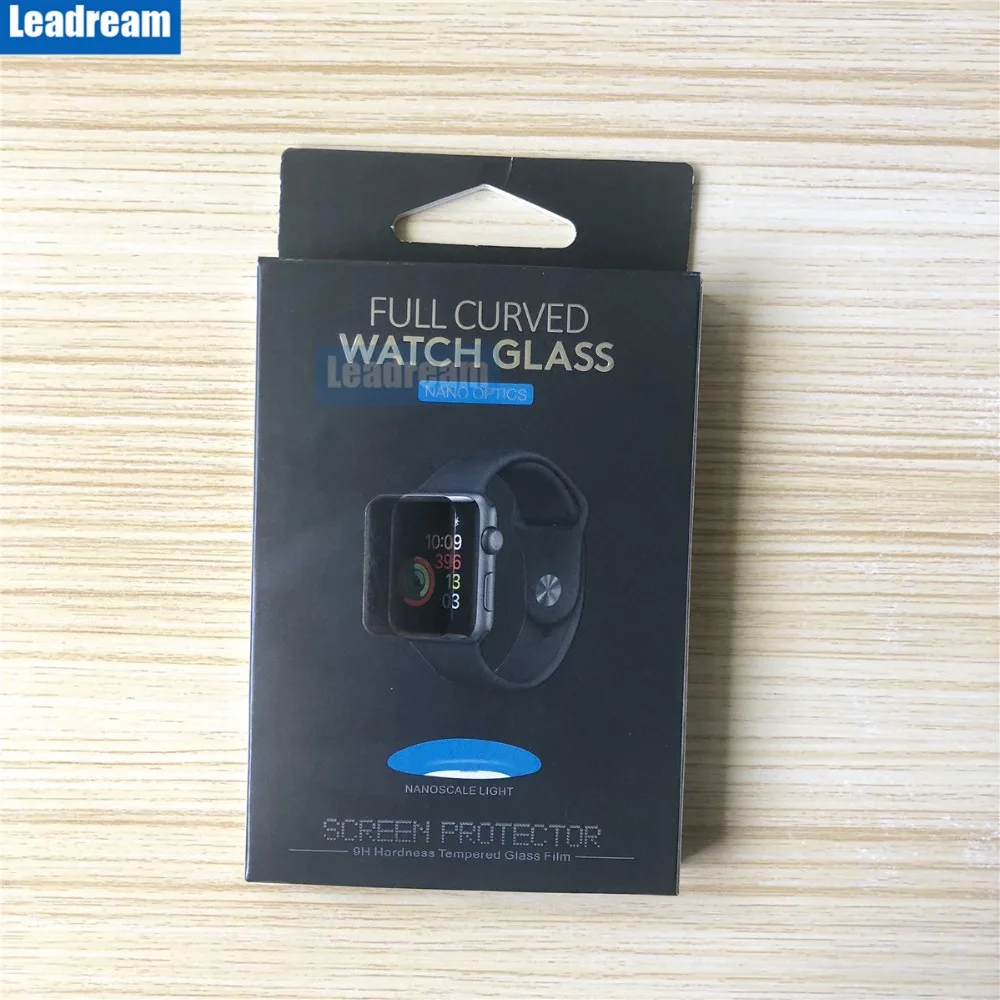 100pcs UV Glass with Glue Screen Protectors For Apple Watch 1 2 3 4 38mm 40mm 42mm 44mm Full Tempered | Мобильные телефоны и