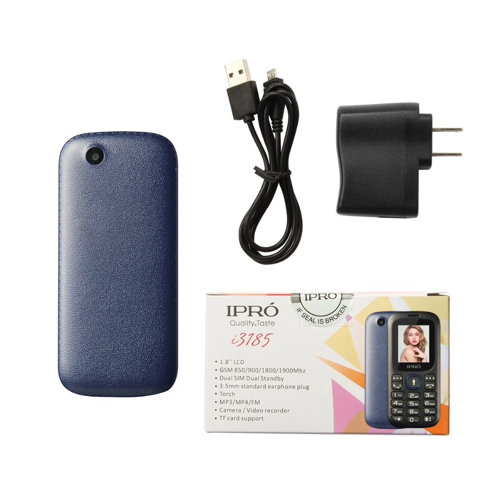 Оригинальный ipro i3185 Dual SIM Разблокирована Мобильные телефоны gsm sc6531da 1.77 дюймов