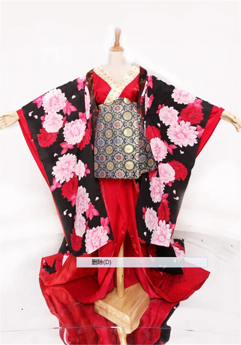 Сакуран Косплей оиран Костюм Кимоно ойран Косплей|Костюмы аниме| |