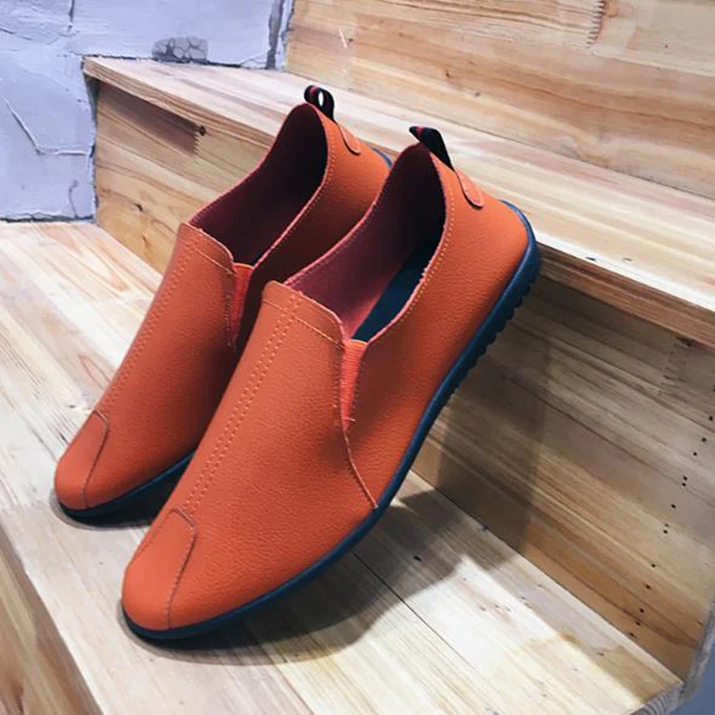 Мужская обувь удобная мужская повседневная из натуральной кожи Chaussures без