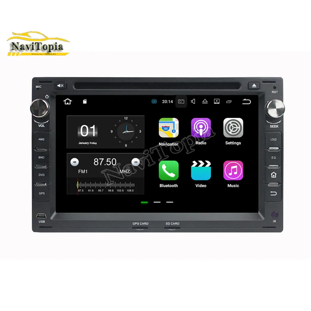 NAVITOPIA 7 дюймов Android 8 1 автомобильный DVD мультимедийный плеер для VW Passat B5/Golf
