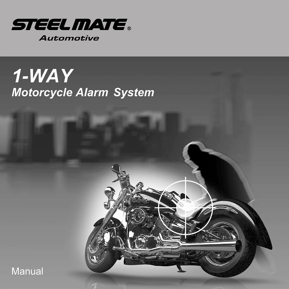 Оригинальный Steelmate 986E 1 способ сигнализации мотоцикла Мото дистанционного