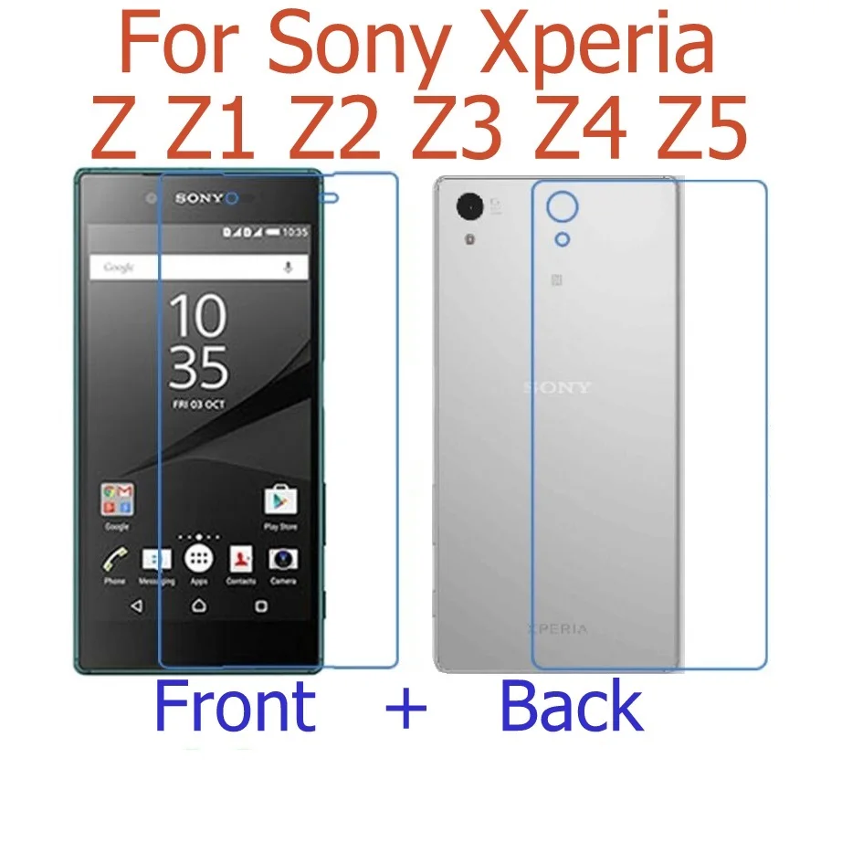 (Передняя + задняя) HD прозрачная глянцевая и матовая пленка для Sony xperia Z L36H Z1 L39H Z2 Z3